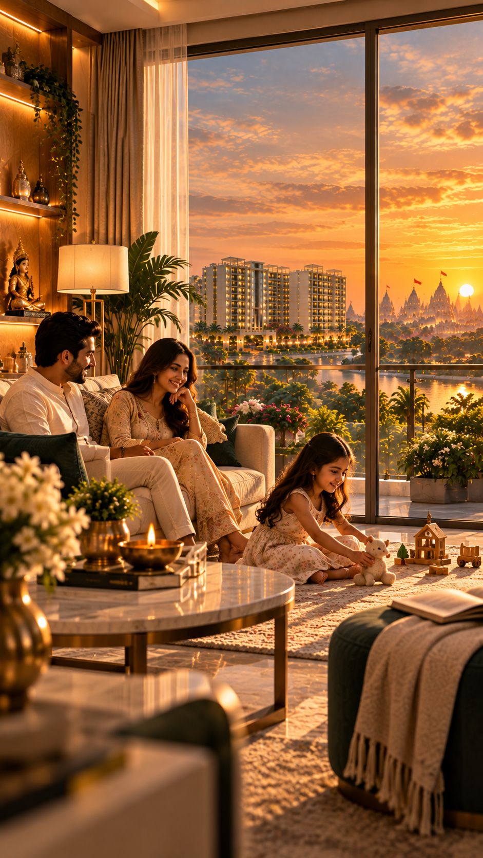 Krishna Galaxy Guest Friendly Home Interior Vrindavan